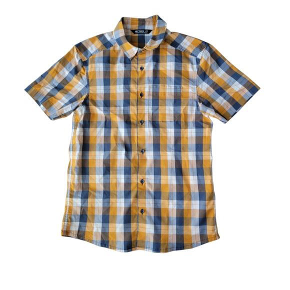 Arcteryx Brohm Button Up Short Sleeve Shirt Men's Plaid Small - Picture 2 of 7